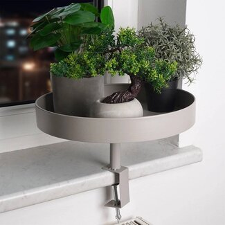 Tray Table with Clamp – Taupe – Ø36 cm