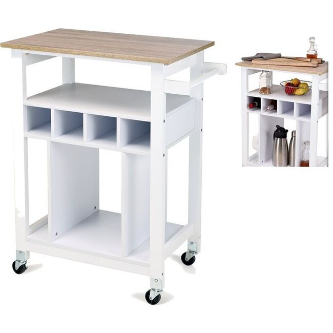 Stylish Kitchen Trolley - Rolling