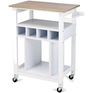 Excellent Houseware Stylish Kitchen Trolley - Rolling