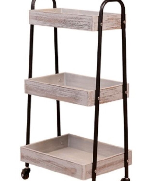 Modern Storage Trolley - 3 Compartments