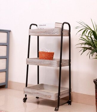 Ceruzo Trendy Opbergtrolley - 3 Vakken