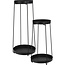 Plantenstandaard Set van 2 - Zwart - 46 + 58 cm - Metaal - Max