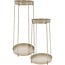 Trends4You Pflanzenständer 2er-Set - Taupe - 46 + 58 cm