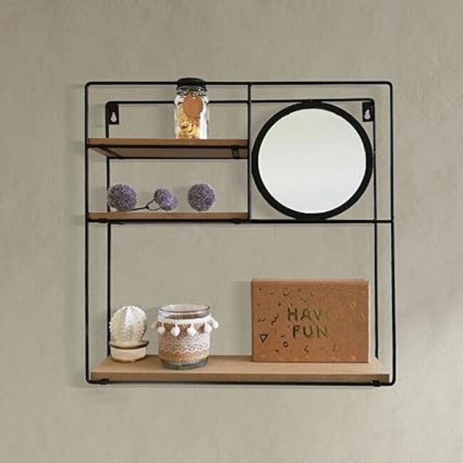 Wandrek met Spiegel - 3 planken