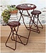 Bartafel met 2 Stoelen - Rood