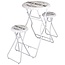 Bartafel met 2 Stoelen - Wit