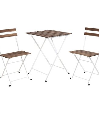 3-Delige Bistroset - Tafel en 2 Stoelen
