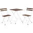 Ambiance 3-Delige Bistroset - Tafel en 2 Stoelen