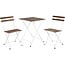 3-Piece Bistro Set - Table and 2 Chair