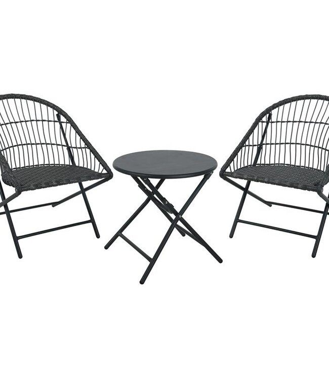 Bistroset - 3-Delig - Tuinset met Bijzettafel