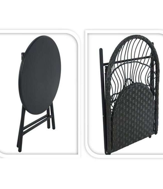 Bistro Set - 3-Piece - Garden Set with Side Table