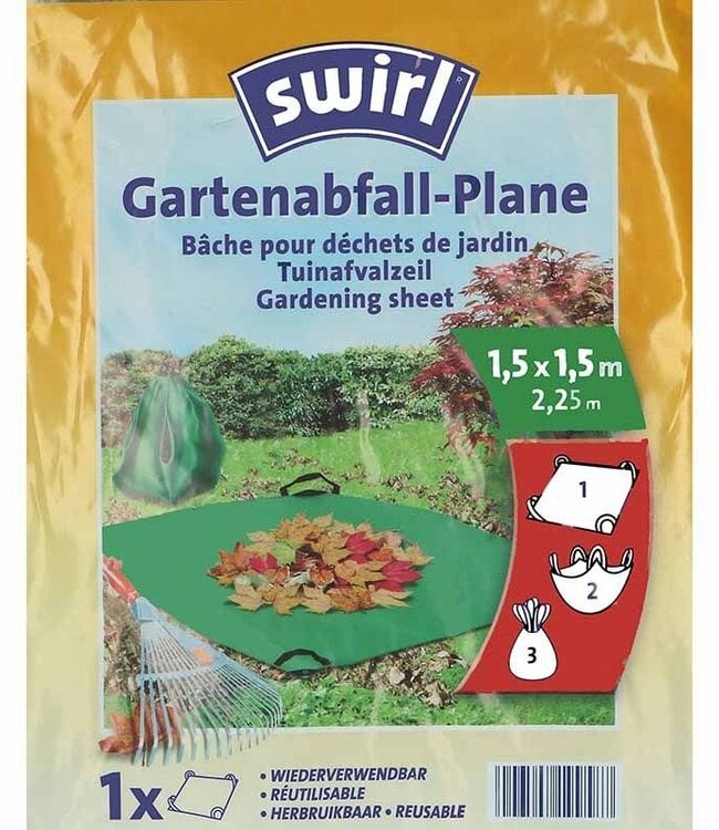 Swirl Garden Waste Tarp, 150x150cm