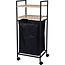 Rolling Bathroom Trolley with Laundry Basket