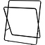 Freestanding Towel Rack – Black Metal, 80 cm High