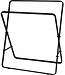 Vrijstaand Handdoekenrek – 80 cm Hoog - Zwart