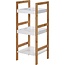 Stylish 3-Tier Bathroom Rack – Bamboo Frame