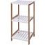 Bamboe Handdoekenrek - 3 Etages - Wit
