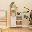 Bamboe Handdoekenrek - 3 Etages - Wit