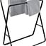 Bathroom Solutions Freestanding Towel Rack - 80 cm High - Black