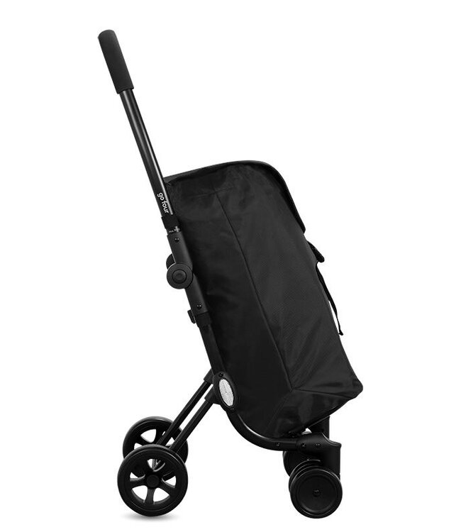 Go Four Boodschappentrolley  - Zwart - 43.5 liter - by Playmarket