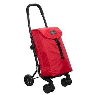 Playmarket Go Four Boodschappentrolley – Rood, 43,5 Liter