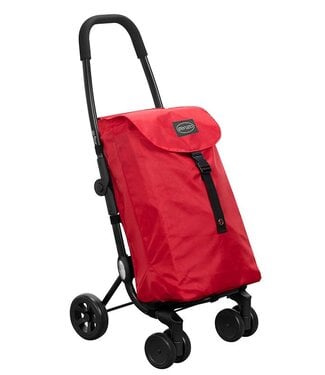 Playmarket Go Four Boodschappentrolley – Rood, 43,5 Liter