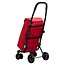 Go Four Boodschappentrolley – Rood, 43,5 Liter