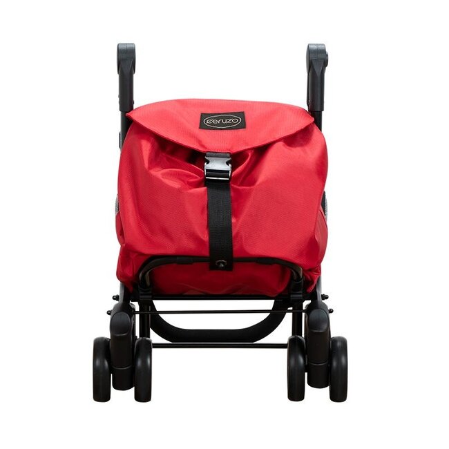 Go Four Boodschappentrolley – Rood, 43,5 Liter