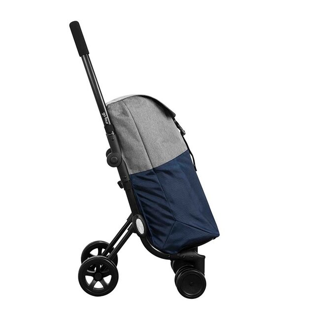 Go Four Boodschappentrolley – Blauw/Grijs