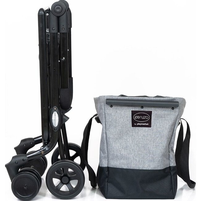 Playmarket Easy Go Shopping Trolley – Black-Grey