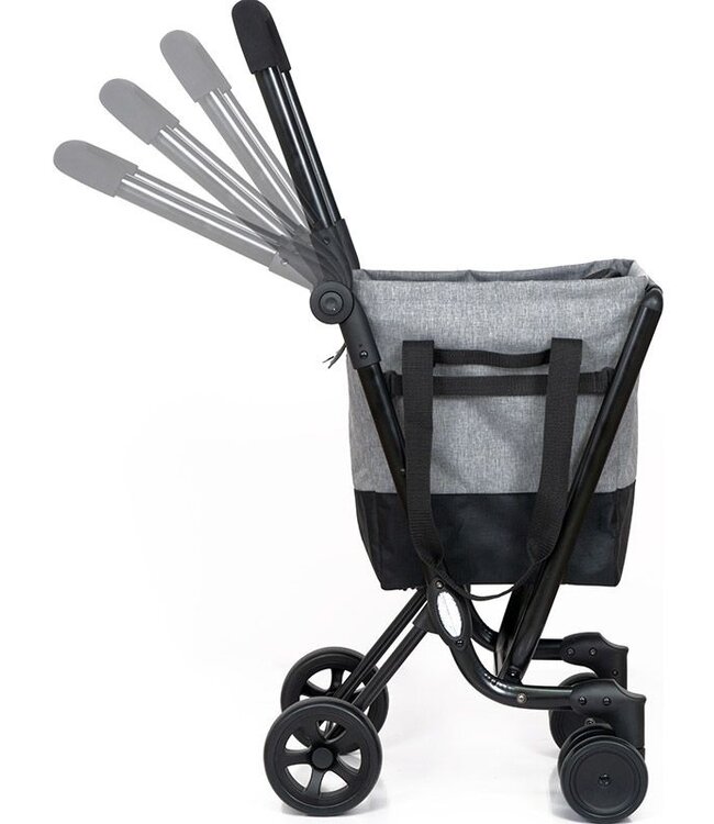 Playmarket Easy Go Shopping Trolley – Black-Grey