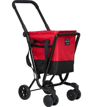 Ceruzo Go Boodschappentrolley – Zwart-Rood,