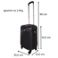 Handbagage Koffer - 51.5 cm - Zwart