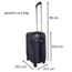 Hand Luggage Suitcase - 51.5 cm - Blue