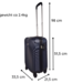 Handbagage Koffer - 51.5 cm - Blauw