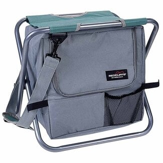 Redcliffs Folding Stool with Cool Bag - Green