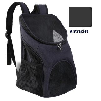 Ceruzo Dog Backpack - For Cats and Dogs up to 10 kg - Dark Grey/Black