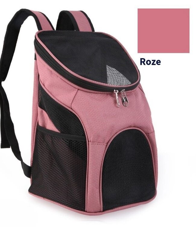 Dog Backpack - For Cats and Dogs up to 10 kg - Pink