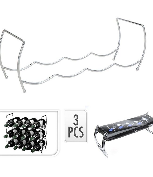 Stackable Wine Rack (3-Piece Set)