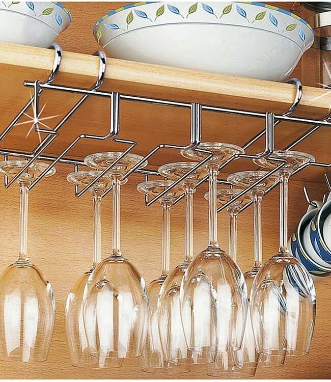 Metal Wine Glass Holder – Holds 12 Glasses