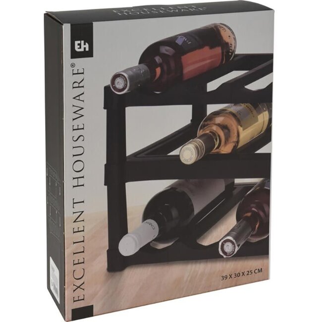 Plastic Wine Rack – Holds 12 Bottles