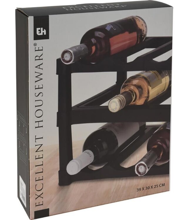 Plastic Wine Rack – Holds 12 Bottles