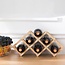 Foldable Wooden Wine Rack – Holds 6 Wine Bottles