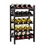 Brown Bamboo Wine Rack – Holds 20 Wine Bottles