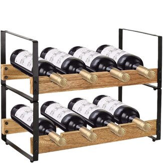 Ceruzo Stackable Wine Rack – Stylish Metal