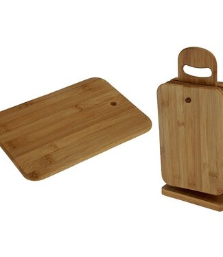 Excellent Houseware Cutting Boards with Stand - 7 Pieces