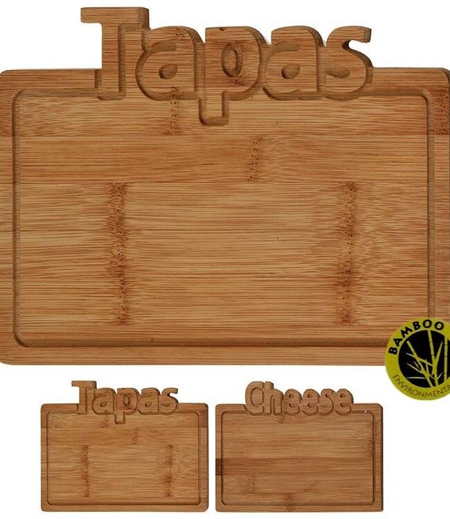 Bamboe snijplank -Tapas - 25x17cm