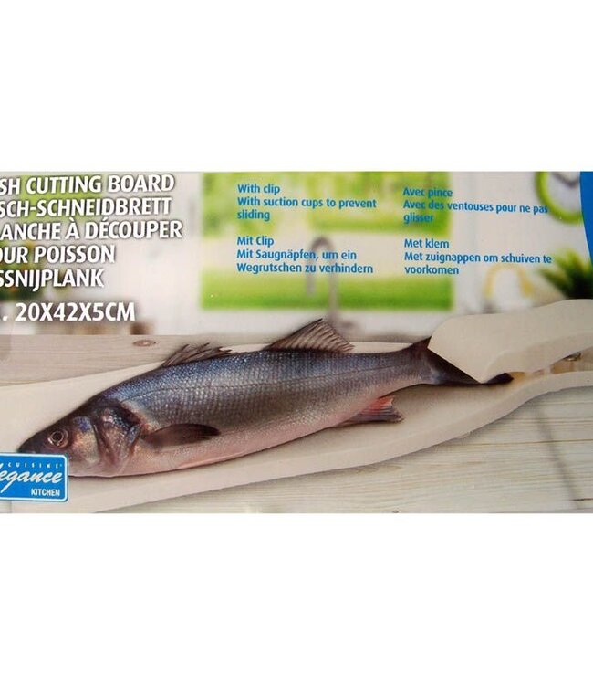 Fish Cutting Board with Clamp