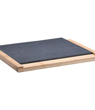 Masterpro Masterpro Slate Cutting Board - with Bamboo Holder