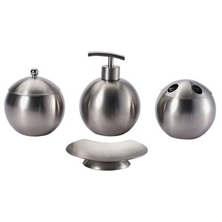 Bergner Bathroom Set - Stainless Steel - 4-Piece